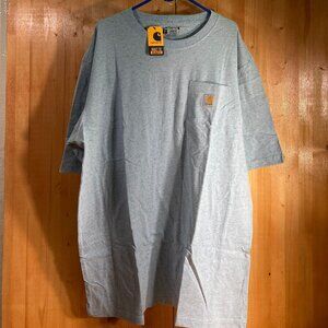 NEW! CARHARTT K87M LT Mens Men Short Sleeve Loose Fit T-Shirt Tee Shirt Blue